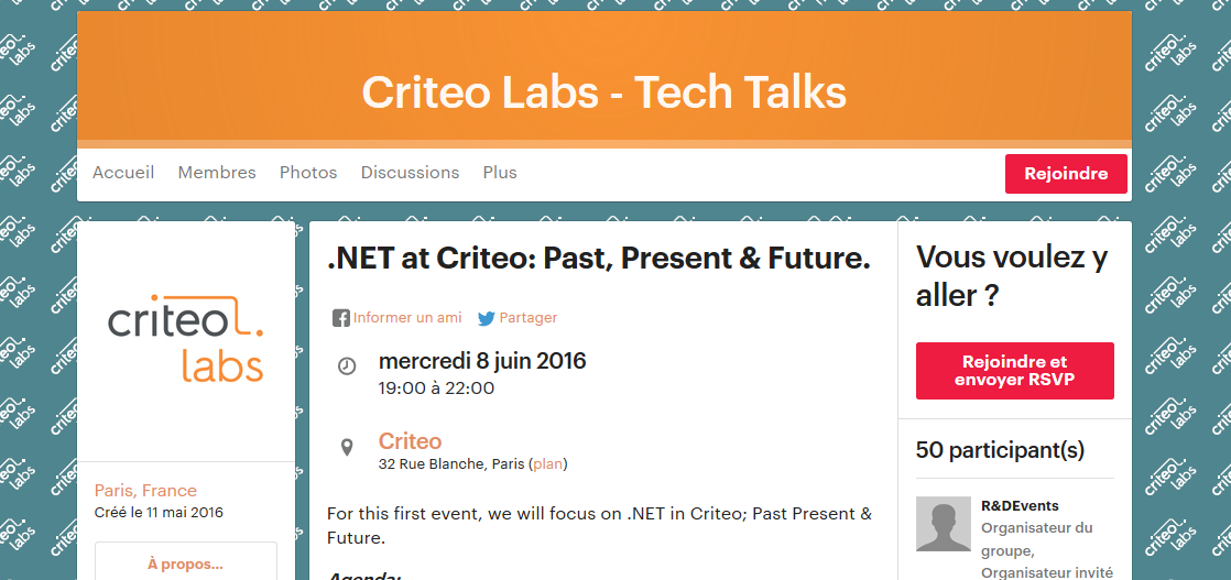 Announcing the Criteo Labs – Tech Talks Meetup group